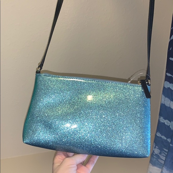New Kate Spade blue glitter bag - Picture 4 of 4